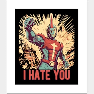 Ultraman Parody Propaganda Retro Style Posters and Art